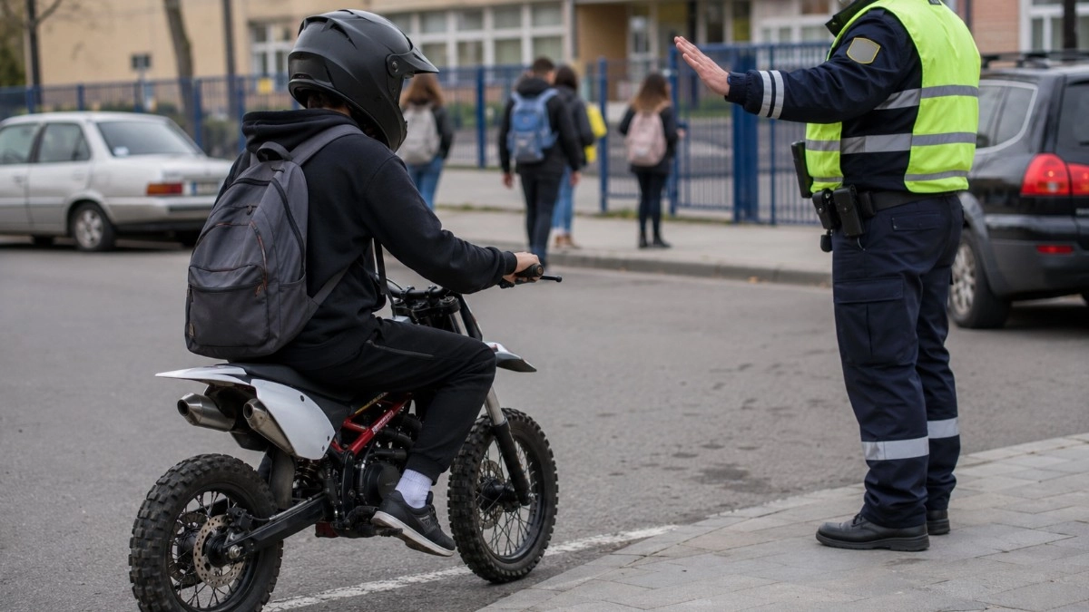 Питбайкеры едут в школу и попадают в рейды Госавтоинспекции: почему путь на мини-мотоцикле по улице – это риск для ребёнка и родителей