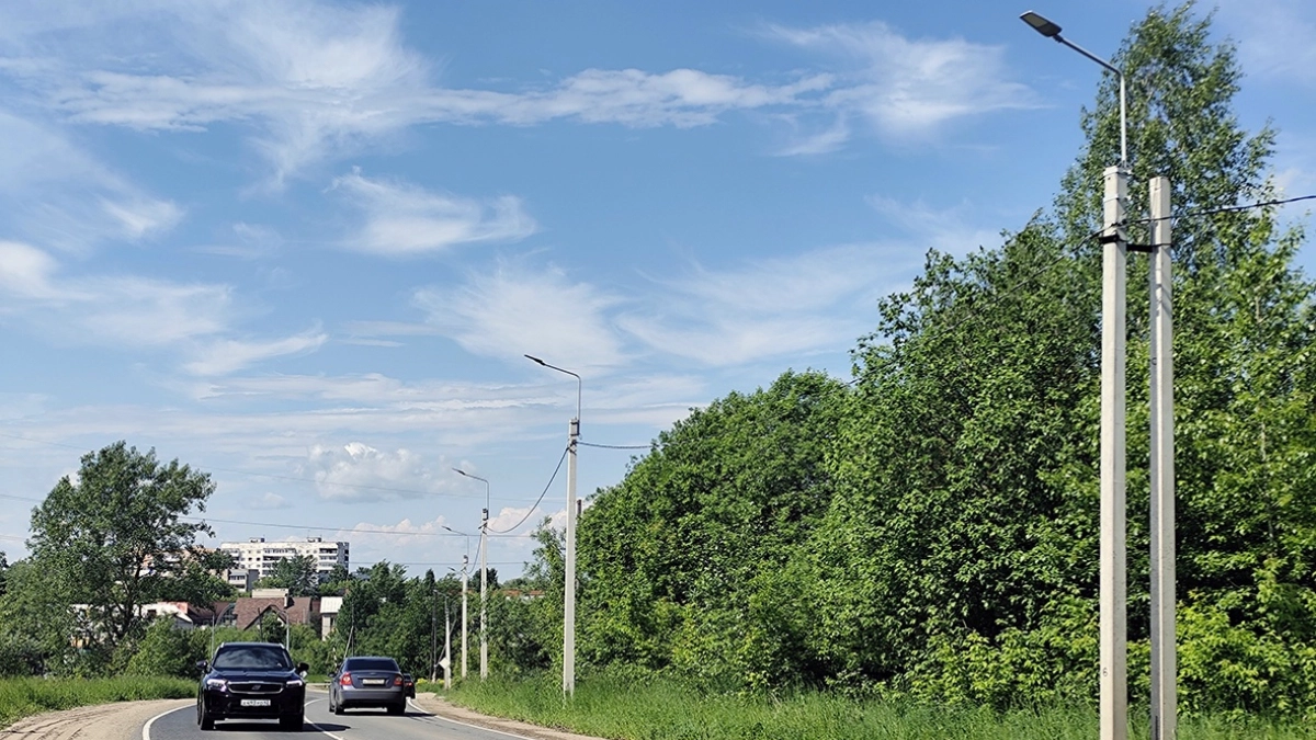 В Кирово-Чепецке трасса на микрорайон Каринторф стала светлее