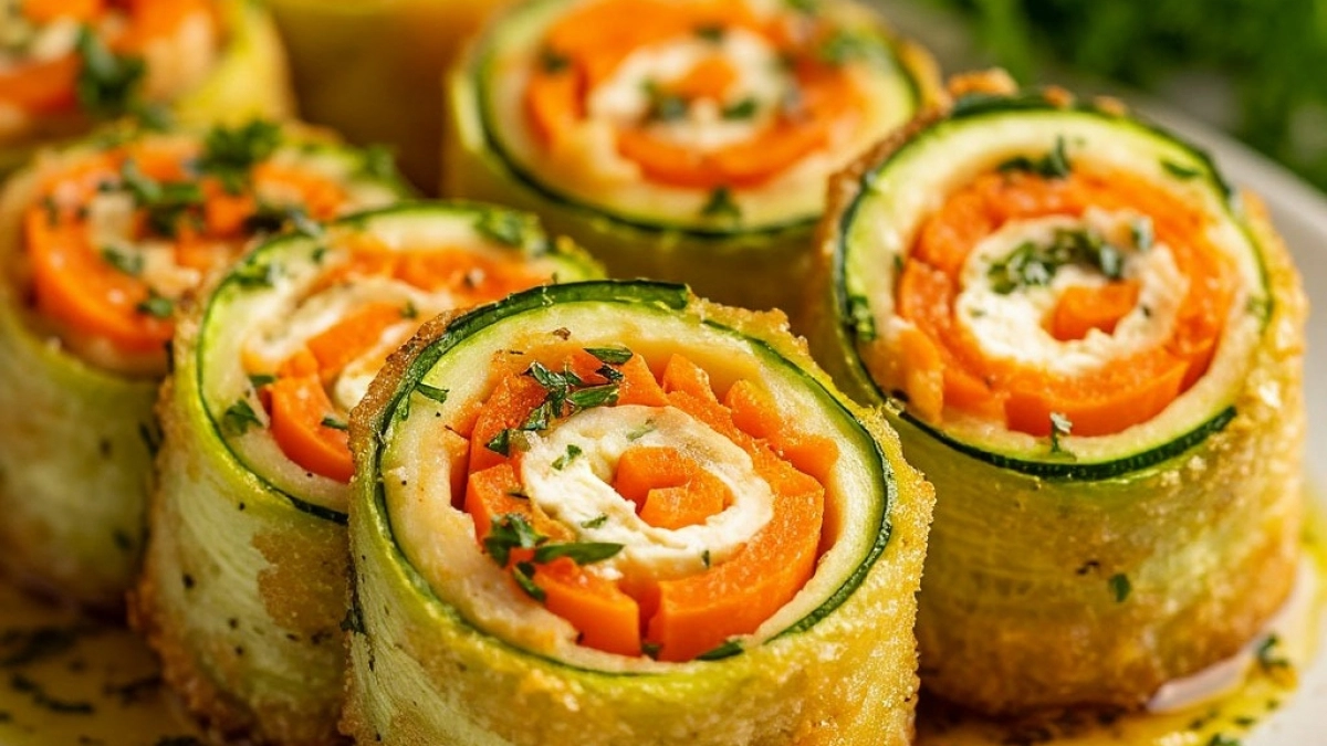 Морковь, сыр, чеснок и зелень — начинка, которая делает кабачки праздничным блюдом