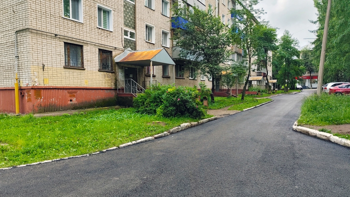 В Кирово-Чепецке отремонтировали двор у еще одной пятиэтажки