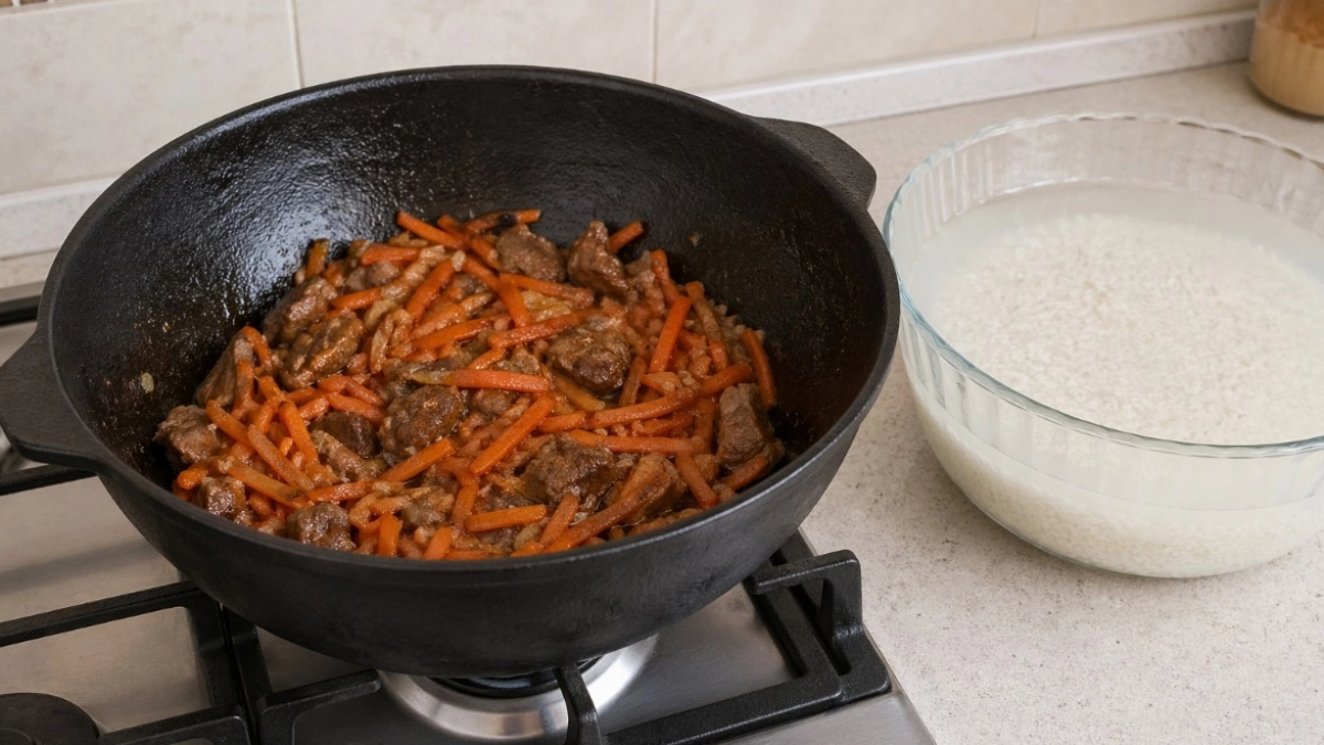 Что жарится первым - лук или мясо: простой закон для вкуснейшего плова запомните раз и навсегда