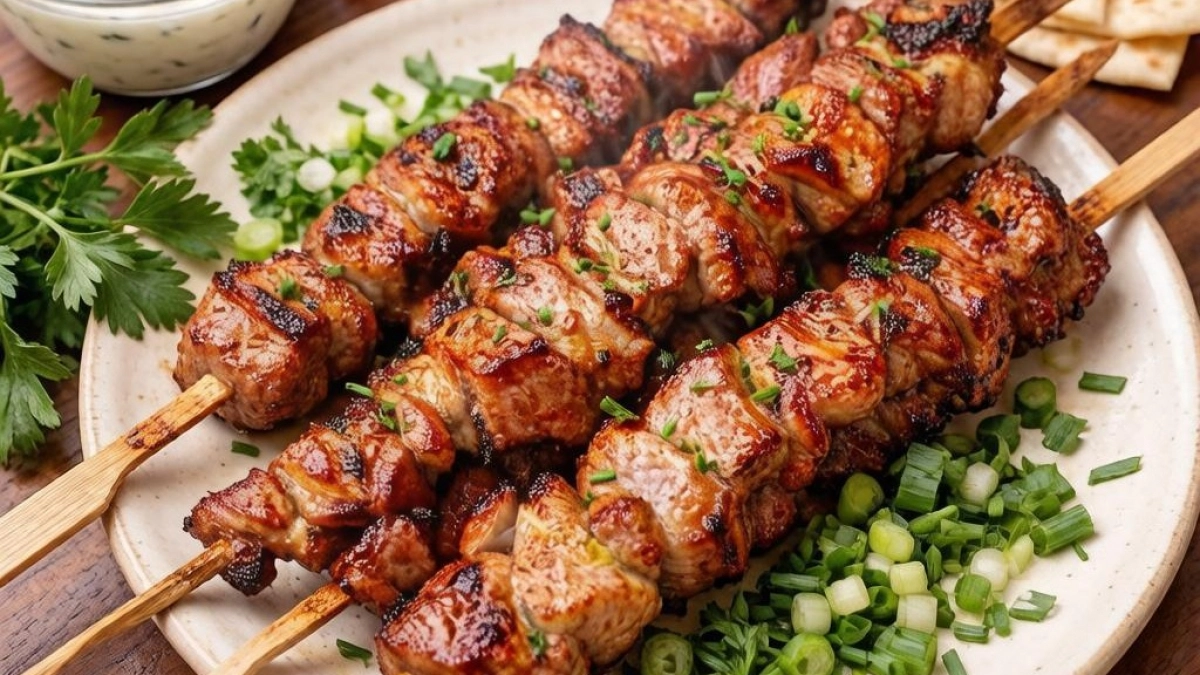 Шашлык без мангала и углей: духовка выдаёт сочное мясо с хрустящей корочкой