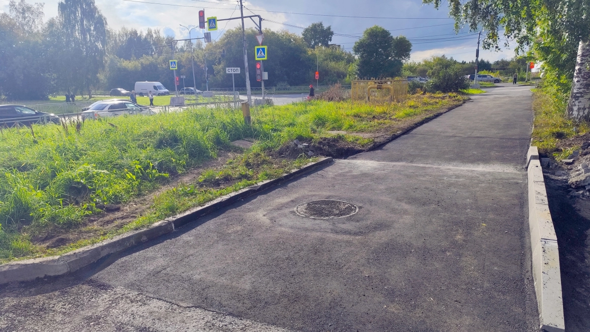 В Кирово-Чепецке привели в порядок еще один значимый пешеходный участок