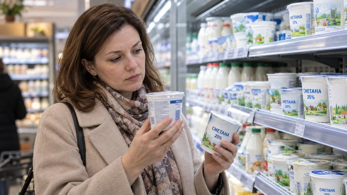 Сметану выбираю не по жирности: 4 пункта на упаковке, которые расскажут о продукте больше цены
