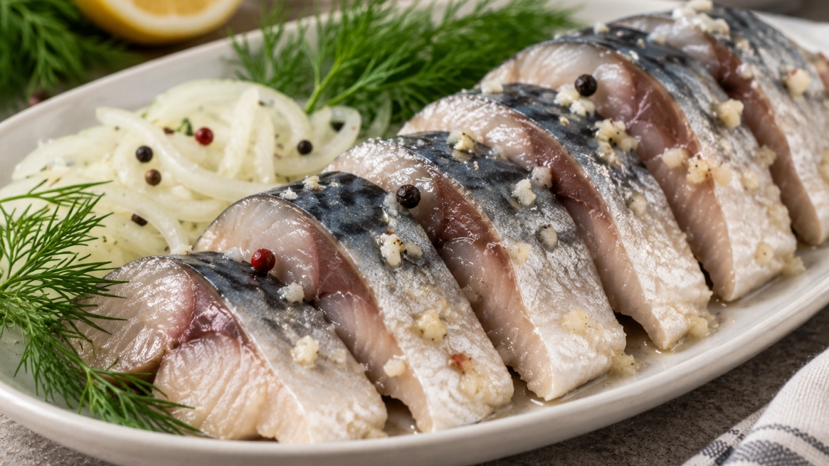 Малосольную скумбрию готовлю только так: вкуснее рыбки не ела — нежная закуска без маринада и рассола