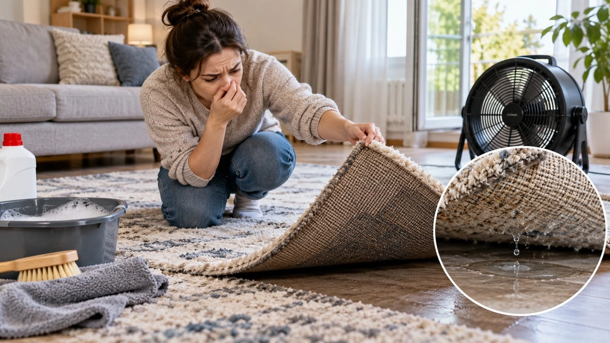 Ковёр после чистки пахнет сыростью не из-за порошка: 5 ошибок, из-за которых ворс сохнет слишком долго