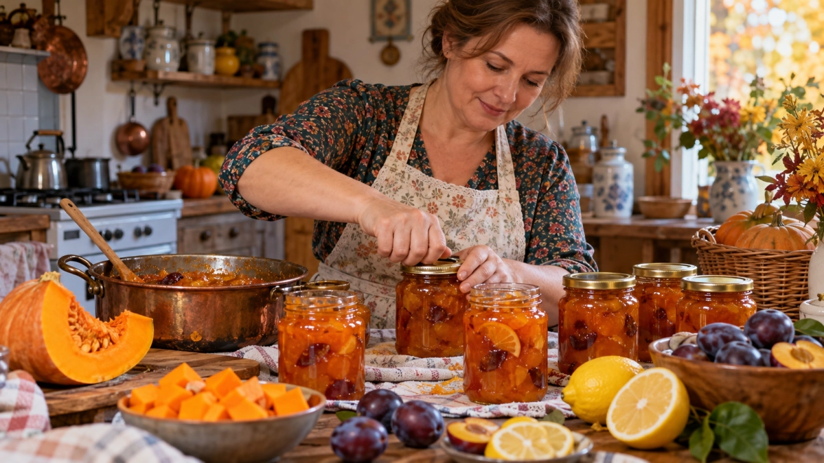 Закатала тыкву со сливой и лимоном — и зимой не нарадуюсь: вкус ярче любого магазинного варенья