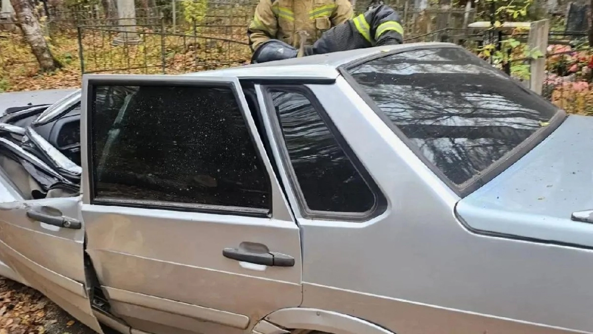 В Кировской области упавшее на машину дерево покалечило водителя и пассажира