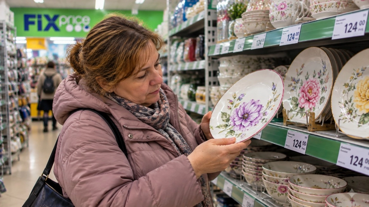 В Fix Price расхватывают цветочные тарелки как горячие пирожки: стоят гроши, а материал — настоящий фарфор
