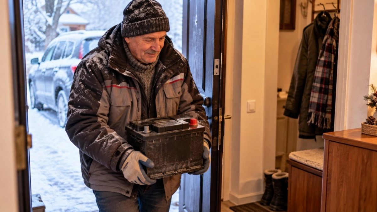 Почему аккумулятор нельзя прятать от мороза в квартиру: автоэлектрик поставил точку