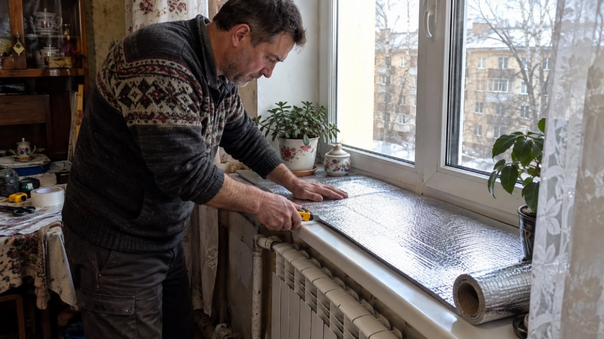 Кладу на подоконник и всю зиму сплю спокойно: из окна не тянет даже в трескучий мороз