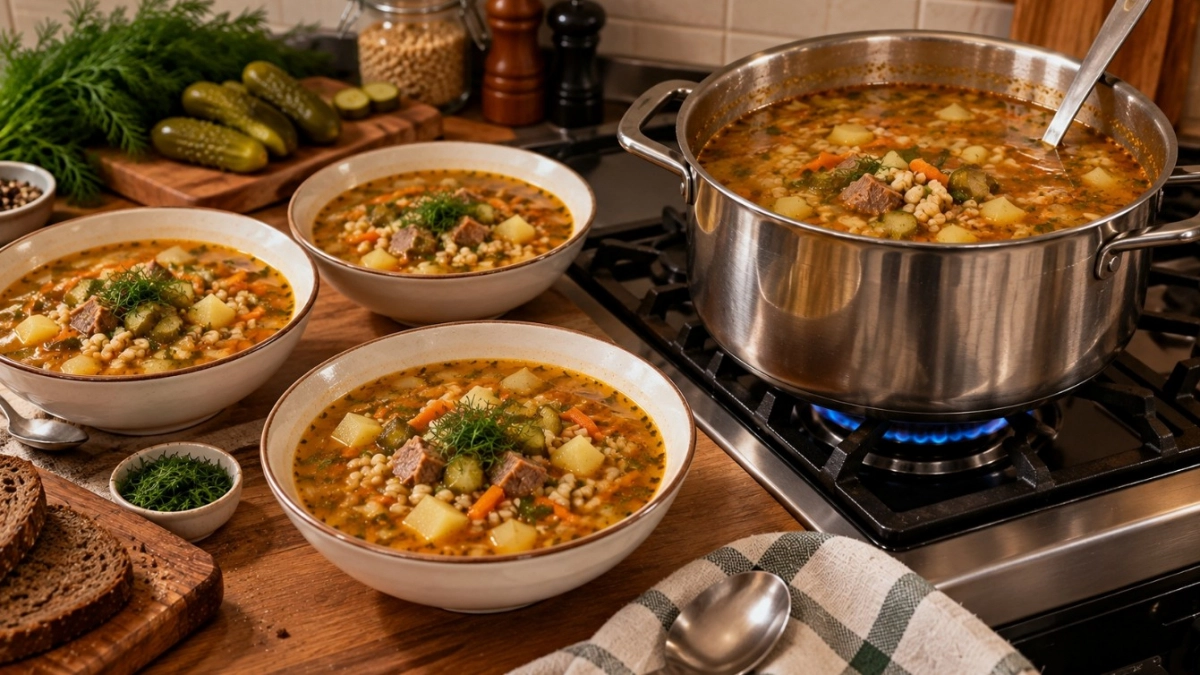 Домашние визжат от восторга, когда варю рассольник: аромат на всю кухню, а от добавки за уши не оттащишь