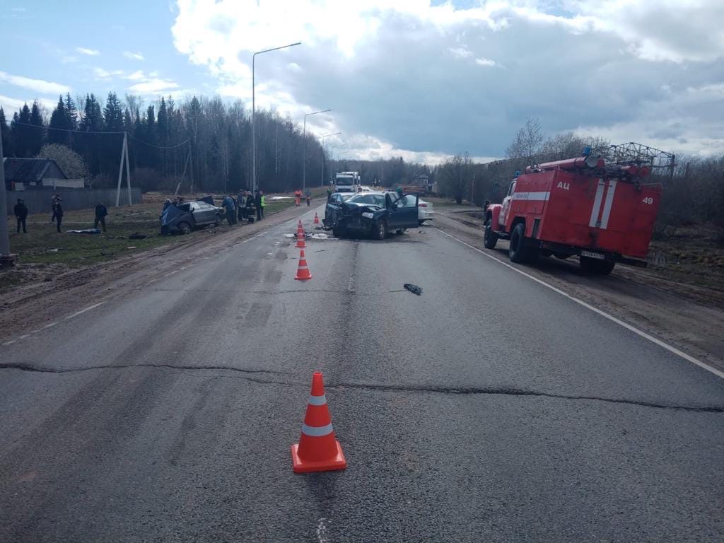 В массовой аварии в Кировской области пострадали двое детей