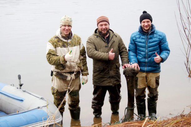 В Кировской области рыбаки обнаружили в Вятке кость мамонта