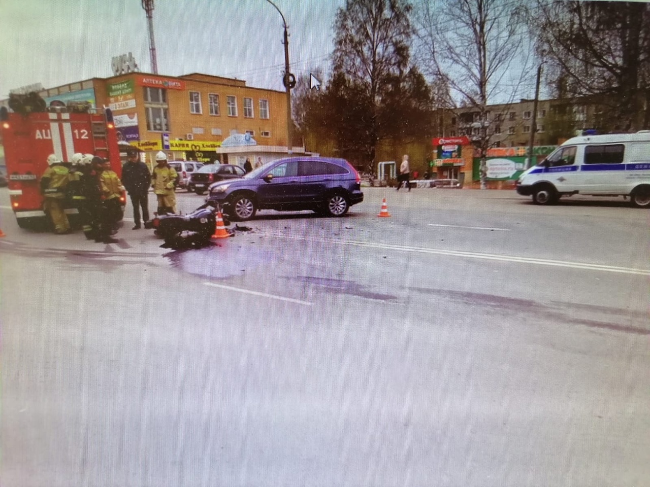 Появилась информация о состоянии мотоциклиста, попавшего в ДТП в Кирово-Чепецке на проспекте Мира