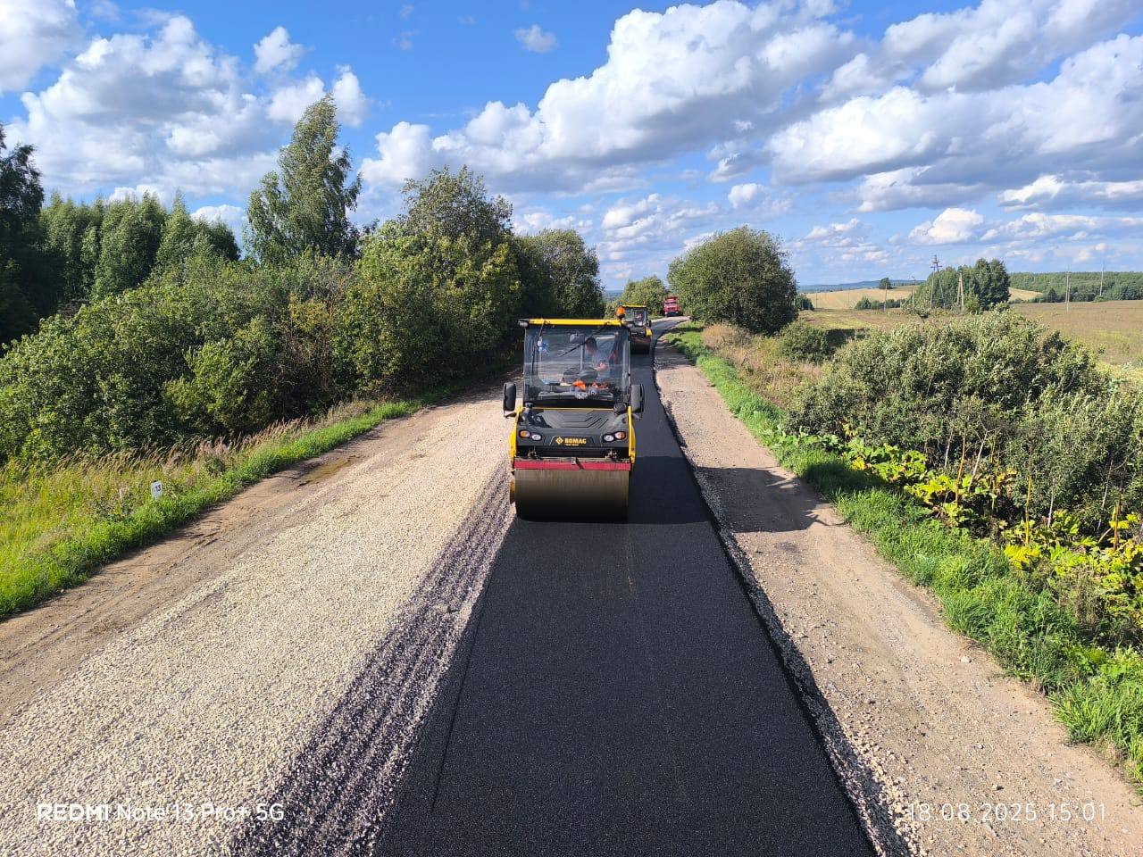 В Кирово-Чепецком районе начался ремонт дороги Чуваши-Пыжа