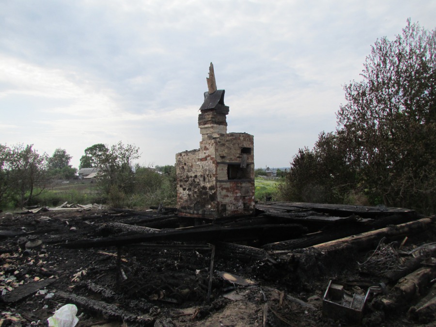 Фото Сгоревшего Дома В Деревне